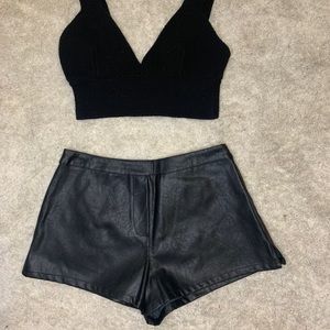 Victoria Secret Leather shorts